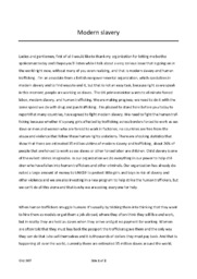 Modern slavery | Manuscript
