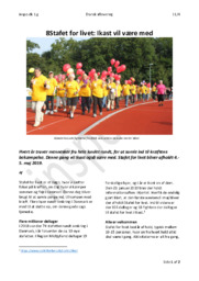 8Stafet for livet: Ikast vil være med | Dansk aflevering