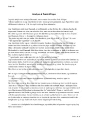 Analyse af Punk Afrique | Dansk