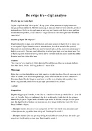 De evige tre – digt analyse