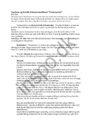 Analyse fortolkning ”Testamentet” | Dokumentarfilm