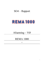 Rema 1000 | SO4 – Rapport