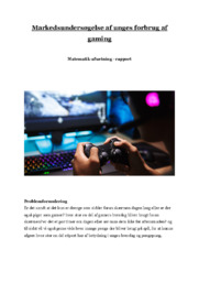 Markedsundersøgelse af unges forbrug af gaming