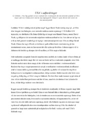 USA ́s udfordringer | Samfundsfagsopgave