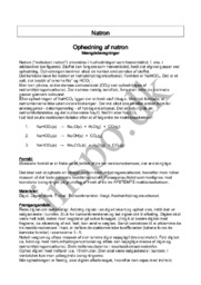 Ophedning af natron | Mængdeberegninger