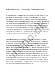 Book Review of Harry Potter and the Philosopher’s Stone