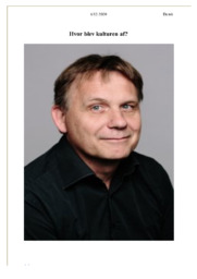 Hvor blev kulturen af?