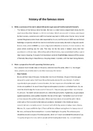 History of the famous store