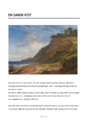 En dansk kyst | Romantikken billedanalyse