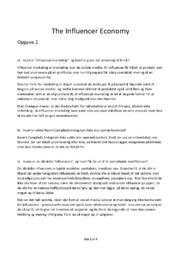 The Influencer Economy