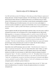 Retorisk analyse af Ulla Dahlerups tale