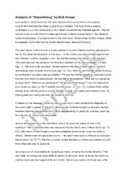 Analysis of “Streamlining” by Muli Amaye