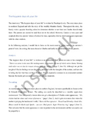 The happiest days of your life | Analyse