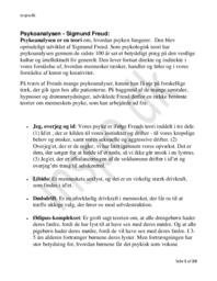 Psykologiske Retninger | Psykologi Noter