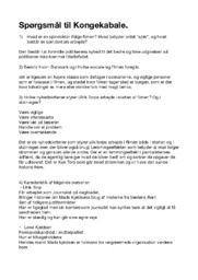 Spørgsmål til filmen kongekabale | Tjek vores gode noter her