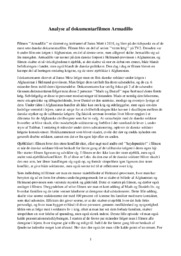 Armadillo | Analyse af dokumentarfilmen