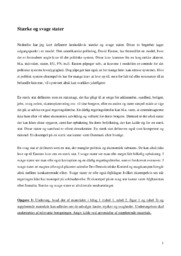 Stærke og svage stater aflevering