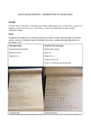 Bioteknologi rapport
