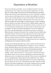 Deportation at Breakfast