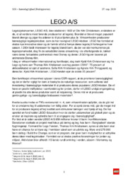 LEGO AS | SO3 Bæredygtighed | Afsætning