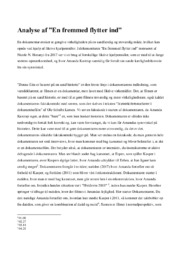 Analyse af En fremmed flytter ind