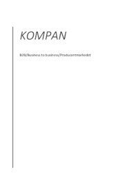 KOMPAN B2B | Business to business | Producentmarkedet
