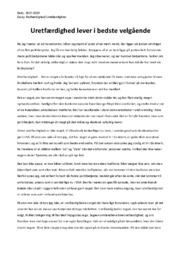 Retfærdighed & Uretfærdighed | Essay