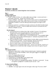 Humor i dansk | Centrale begreber | Teori om humor