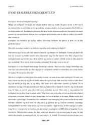 Hvad er kærlighed egentlig | Essay