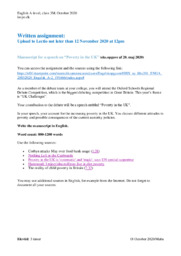 Poverty in the UK | Speech | 20. maj 2020 eksamen engelsk
