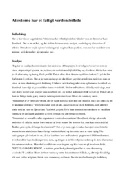 Ateisterne har et fattigt verdensbillede | Analyse