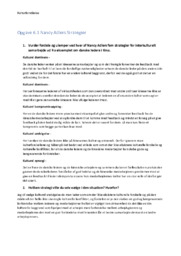 Opgave 6.1 Nancy Adlers Strategier | Tjek vores gode noter her