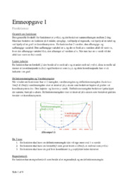 Emneopgave 1 | Funktioner