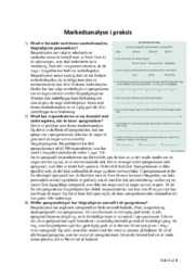 Markedsanalyse i praksis | Afsætning opgave