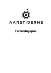 Aarstiderne | Forretningsplan | VØ Opgave