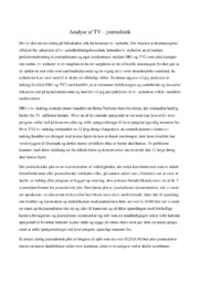 Analyse af TV | journalistik