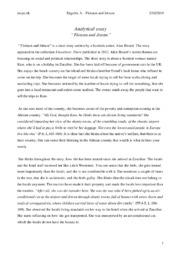 Flotsam and Jetsam” | Analytical Essay | Engelsk opgave