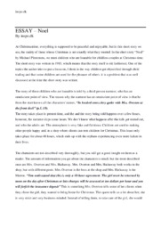 Noel | Analytical Essay | Michael Plemmons