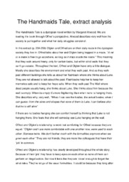 The handmaids tale analytic essay