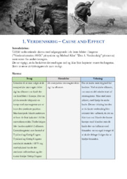 Verdenskrig Cause and effect