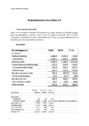 Regnskabsanalyse af en Matas AS | VØ Opgave