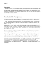 Læreplads | Noter | Analyse | Kim Fupz Aakeson