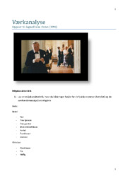 Festen | Værkanalyse | Opgave om dogmefilmen