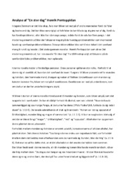 Analyse af En stor dag | Henrik Pontoppidan