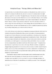 Analytical Essay | Burqas, Bikinis and Blow Jobs