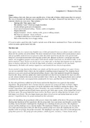 Recipe to Fairy Tale | English Assignment