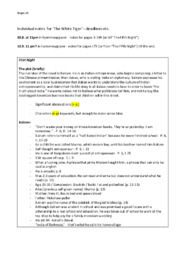 The White Tiger | Individual notes | Engelsk