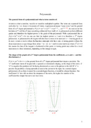 Polynomials | Mat opgave