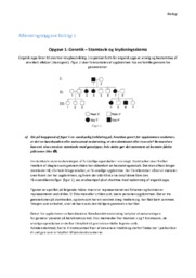 Genetik | Stamtavle og krydsningsskema