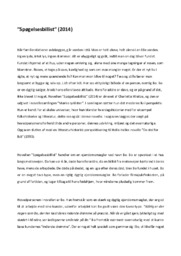 Novelleanalyse | Spøgelsesbillist (2014)